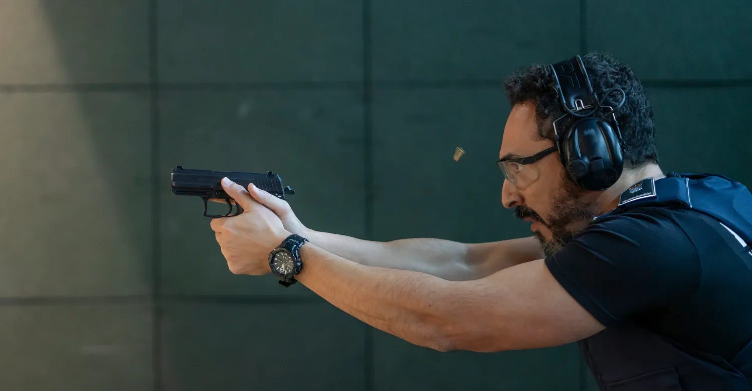 Shooter practicing at Range 313